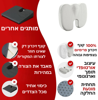 ErgoFlex Pro™  - כרית אורטופדית ארגונומית לישיבה